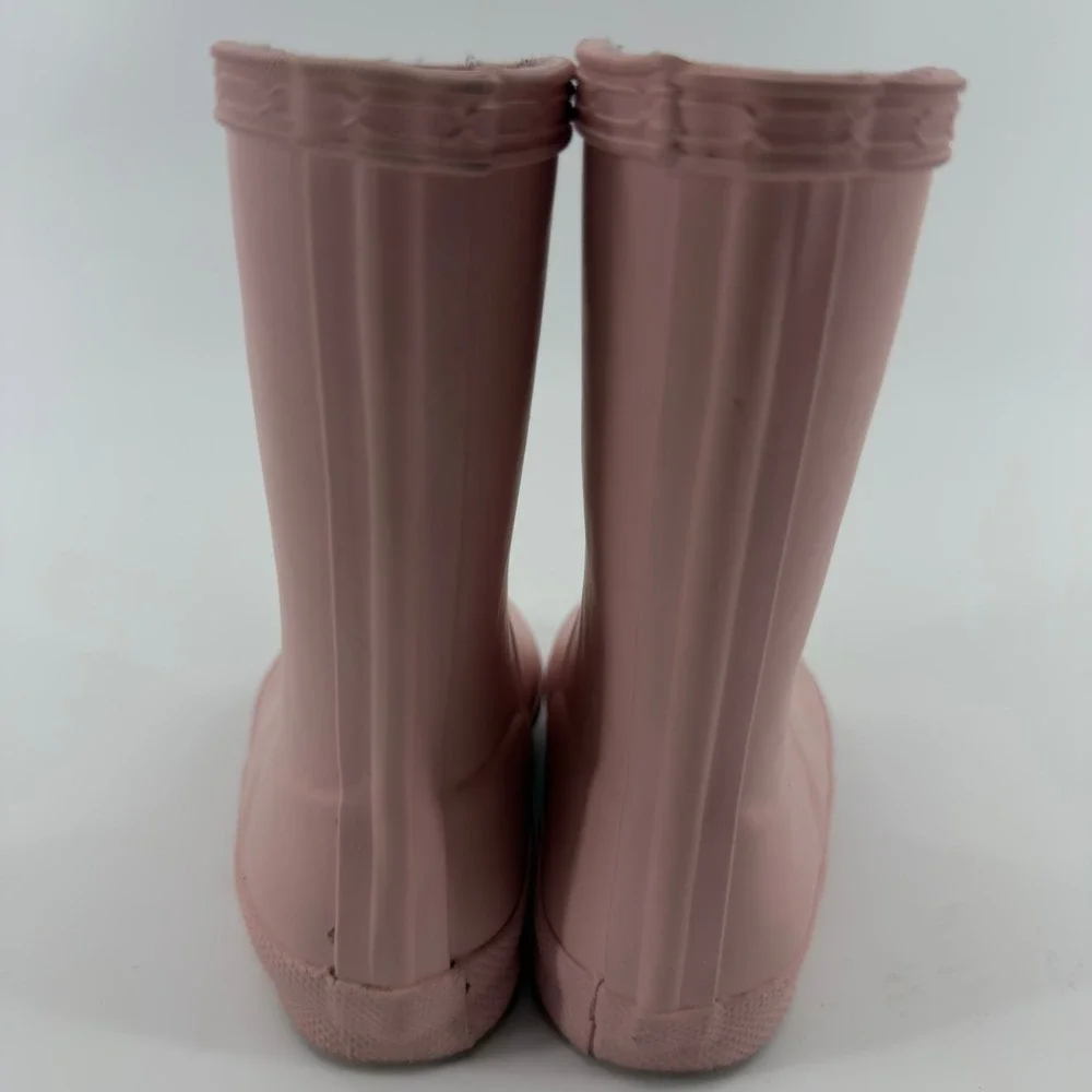 Hunter Kids First Classic Rain Boots Pink Waterproof Rubber Size US 7 Toddler